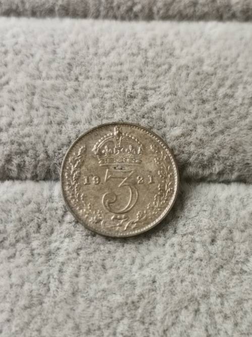 1921 British 3 Pence