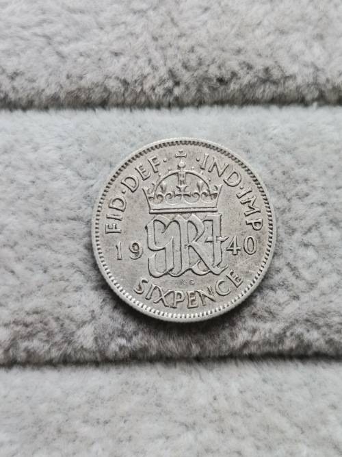 1940 British Sixpence