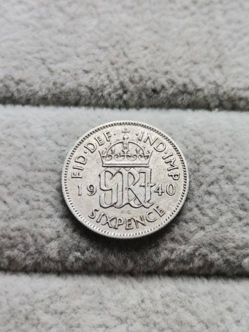 1940 British Sixpence