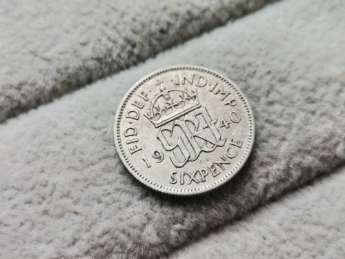 1940 British Sixpence