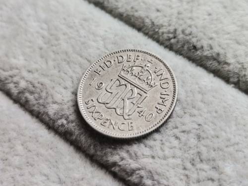 1940 British Sixpence