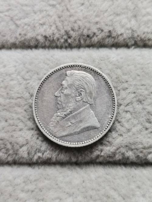 1897 ZAR Sixpence (XF/AU)