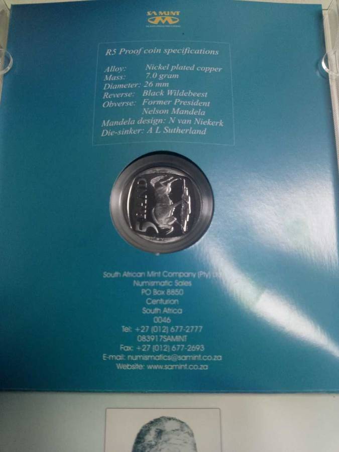 2000 Proof R5 Nelson Mandela Grand Parade