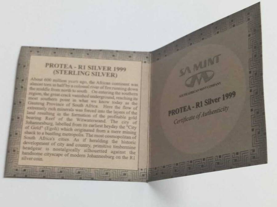 DISCOUNT!!! 1999 Protea One Rand PROOF