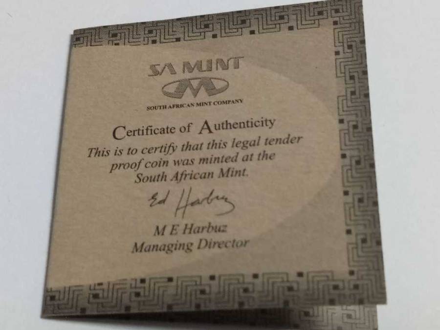 DISCOUNT!!! 1999 Protea One Rand PROOF