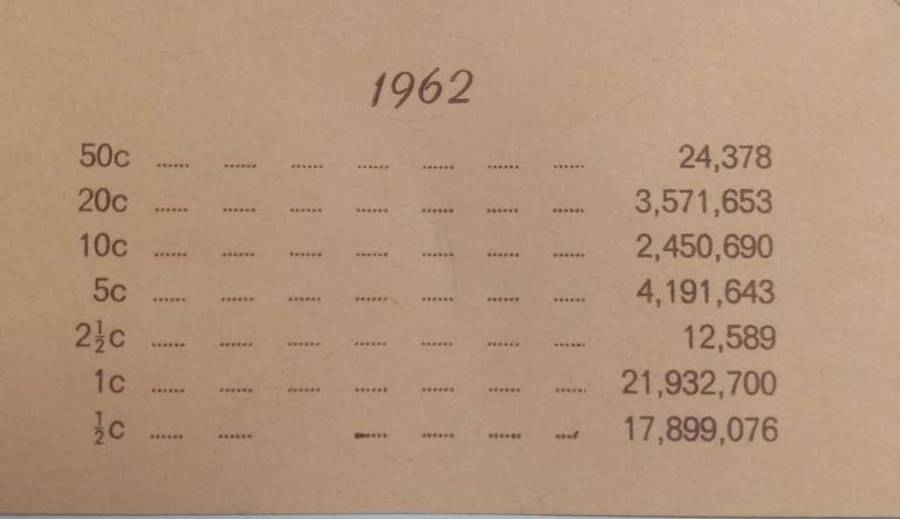 RSA 1962 Two and a Half Cent