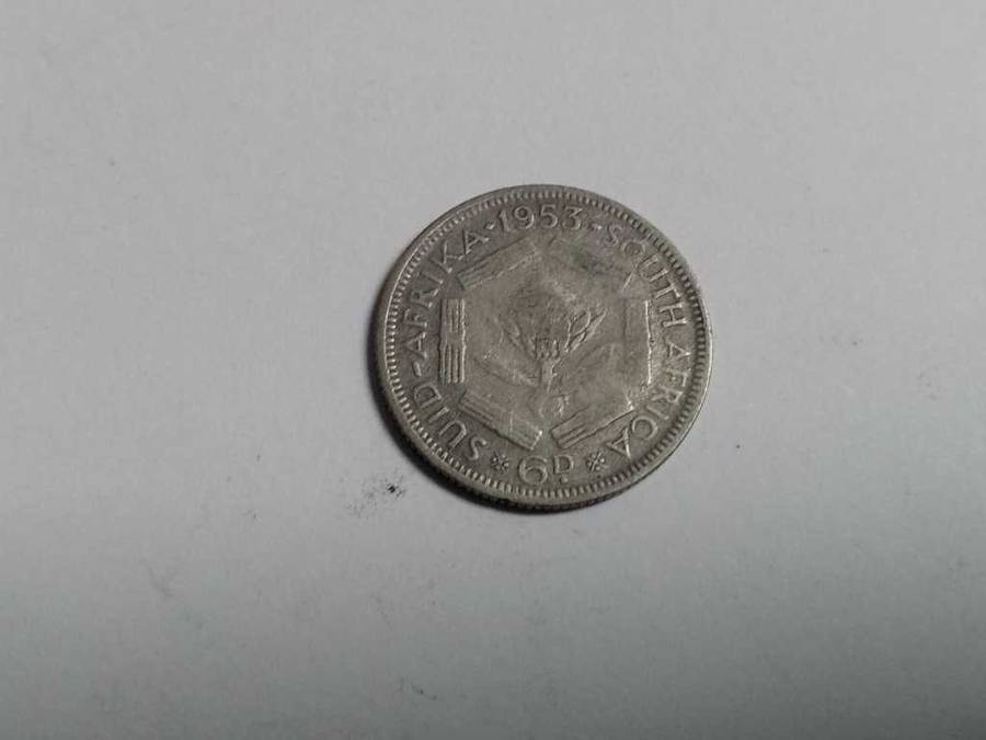 Union Sixpence 1953 - Lamination ERROR