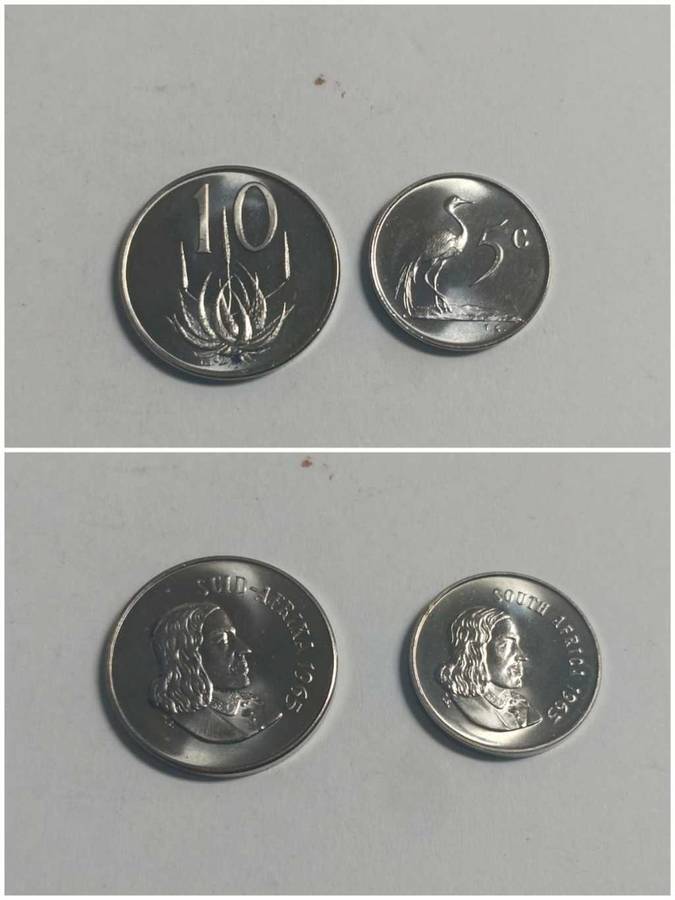 DISCOUNT!!! RSA 1965 Ten and Five Cent PROOF