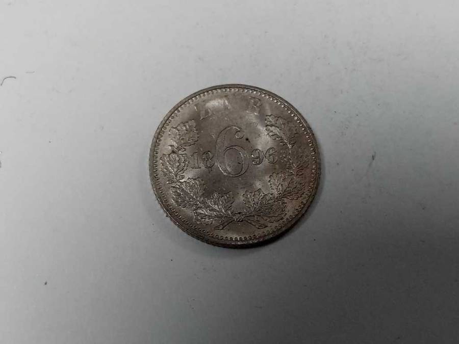 ZAR 1896 Sixpence