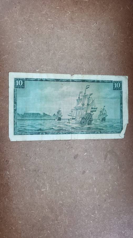 RSA 10 Rand late 1960's(TW de Jongh 1st Issue) - W9 Replacement