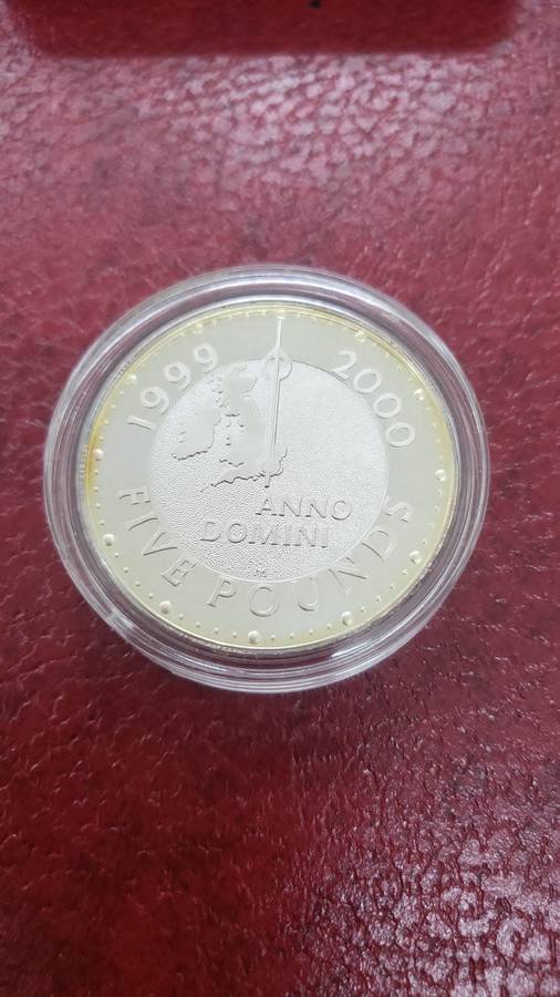 UK 2000 Millennium Silver Five Pounds
