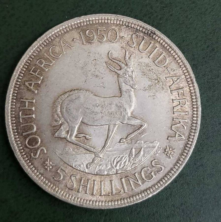 Union 5 Shilling 1950 - Nice condition