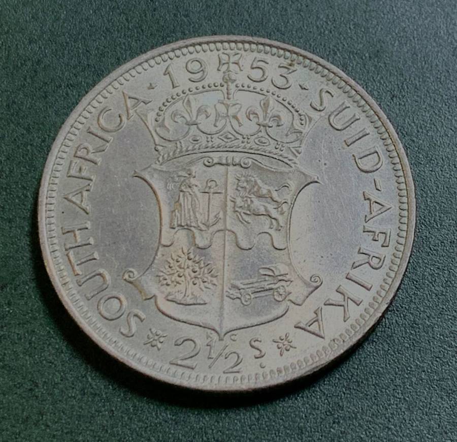Union 2,5 Shillings 1953 - UNC condition