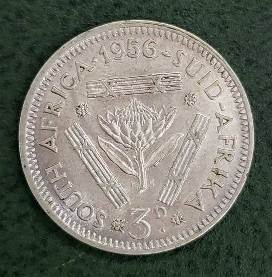 Union Threepence 1956 - Great condition