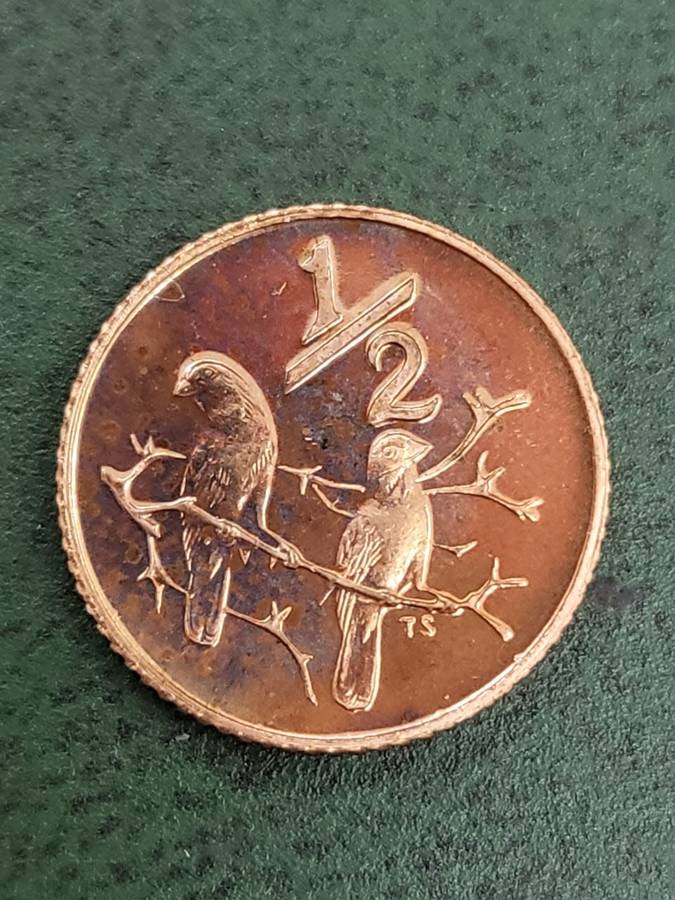 RSA 1971 Proof 1/2 Cent