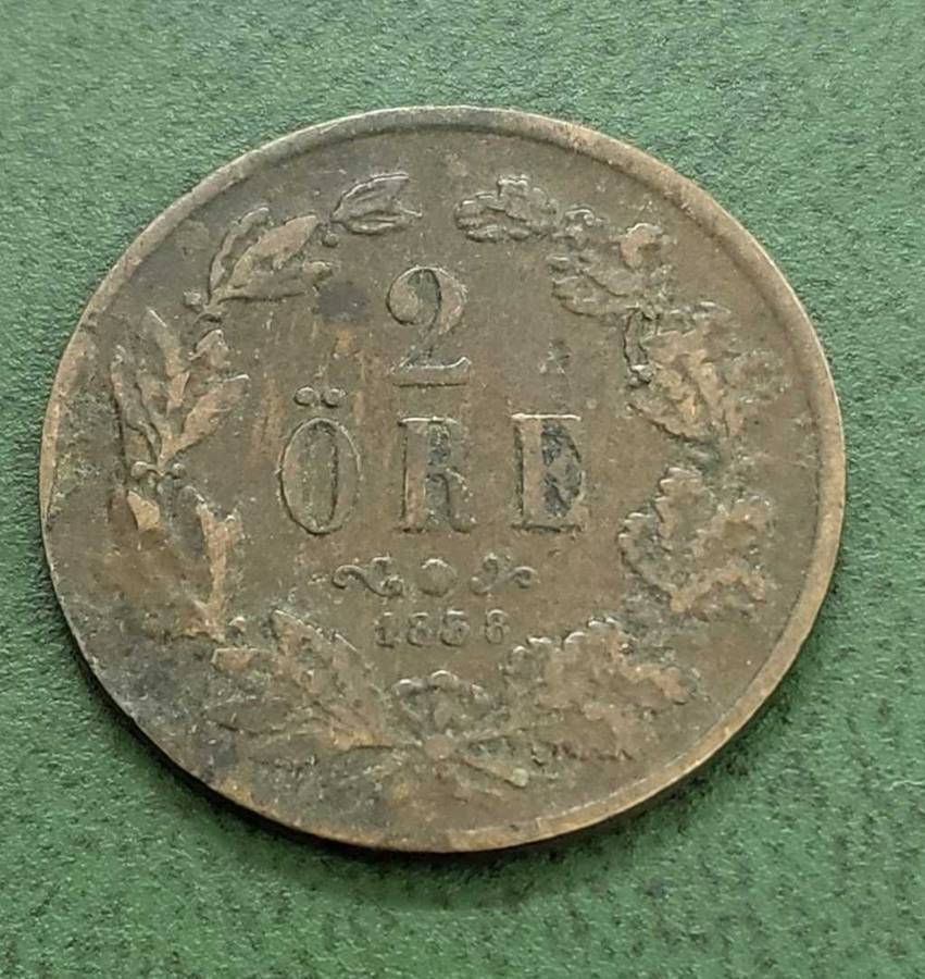 **R1 Auction** Sweden 2 Ore 1858