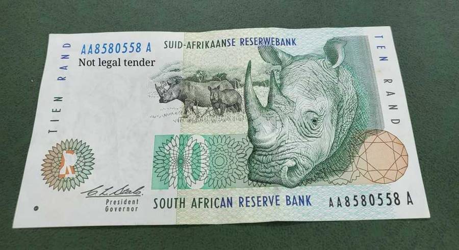 SA 10 Rand 1993-AA Prefix