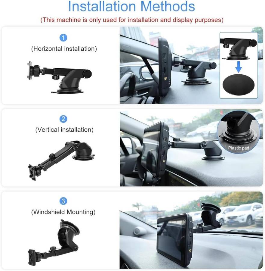 Portable Apple Carplay Screen Android Auto Wireless Car Stereo 7 Inch