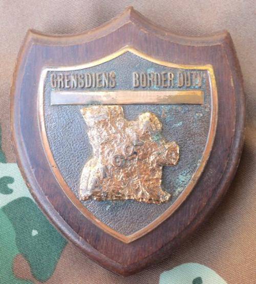 SADF Border Duty/Grensdiens "Angola" Plaque - Original