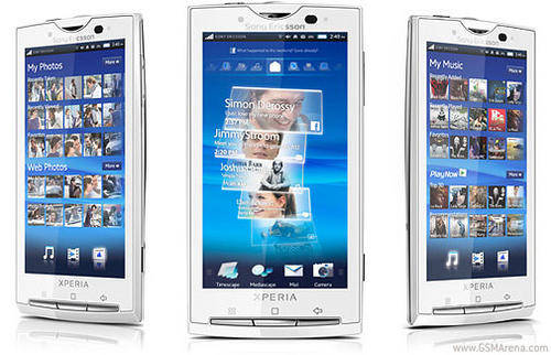 Sony Ericsson XPERIA X10i Mobile Phone - WHITE + protective film + back Cover