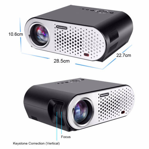 HD Projector,3200 Lumen, 40 To 280 Inch Image,1280x800 Native Resolution, 1080P Support