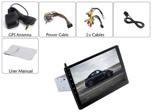 1 DIN Android 6.0 Car Media Player - - 10.1 Inch Display, Touch Screen,Quad-Core CPU, GPS
