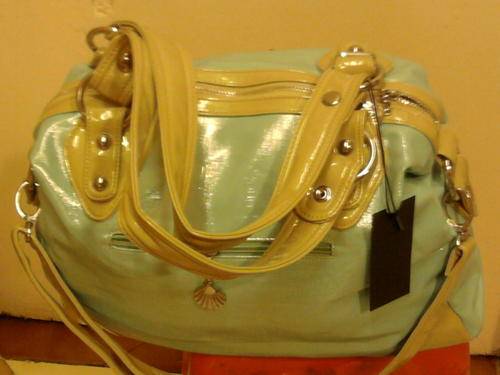 BABY BLUE EXCLUSIVE ITALIAN HAND BAG