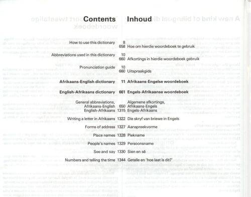Afrikaans-English, English-Afrikaans Dictionary