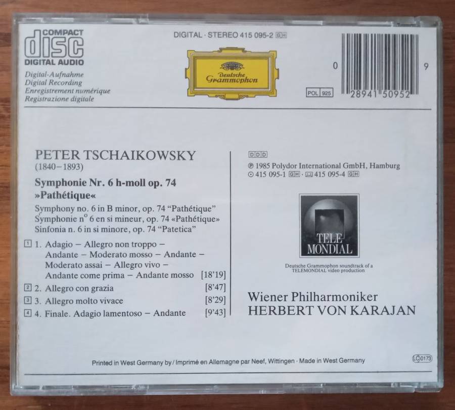 Tchaikovsky: Symphony No. 6 (Karajan)