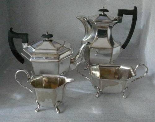 Silver Plated (EPNS) Sheffield Tea and Coffee Set - Made in England