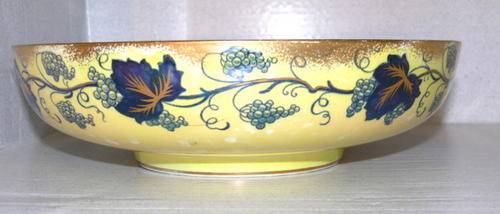 A HUGE ART DECO LASOL WADE FRUIT BOWL