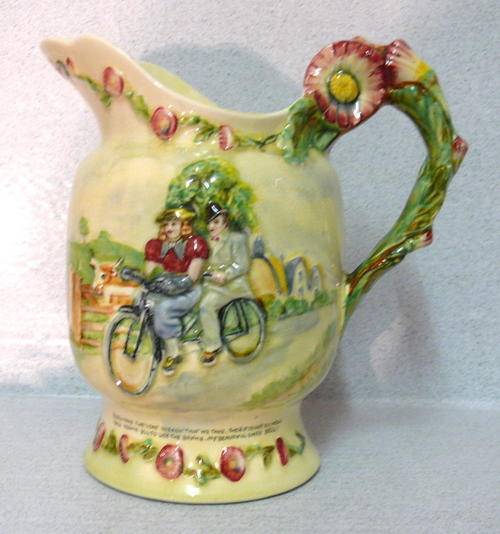 ART DECO Crown Devon Fieldings Musical Jug "DAISY BELL" - Stunning Piece!