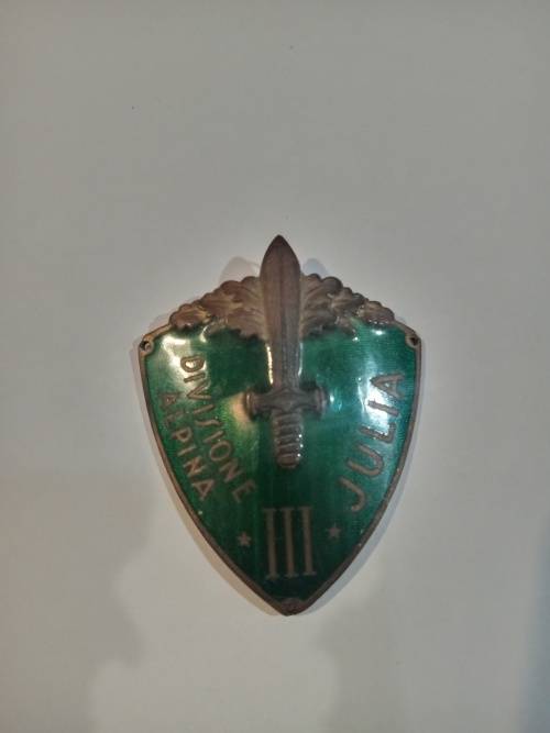 WW2 Italian 3rd Alpine Division Julia Metal Arm Badge