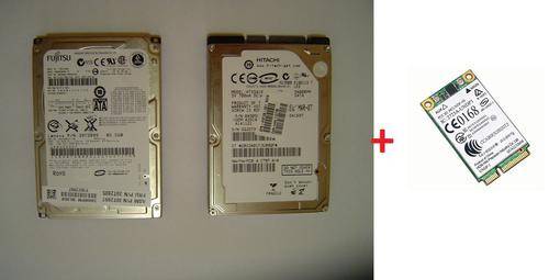 (COMBO!!) HITACHI 80GB 2.5" (SATA) + FUJITSU 80GB 2.5" (SATA) LAPTOP HARD DRIVES + 3G WWAN CARD!!