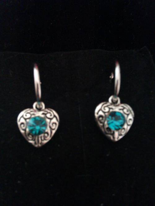Tibetan Silver Blue Stone Earings