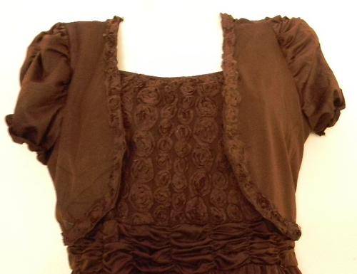 Xinda Fashion Collection Rose Design Dress with over Jacket-  (L)