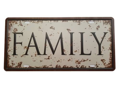 Family Tin Sign