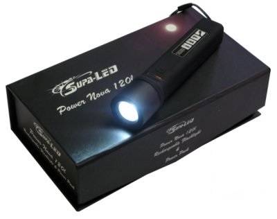 SUPA LED POWER NOVA 120L TORCH W/8 PCE ADAPTER SET