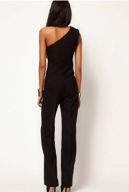 JUMPSUITS/JUMPSUIT/STYLISH JUMPSUIT/SLEEVELESS JUMPSUIT/BLACK JUMPSUIT