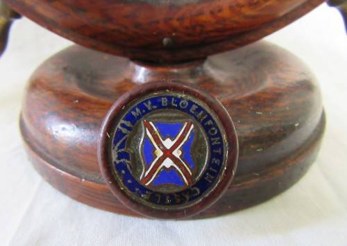 COLLECTIBLE MV BLOEMFONTEIN CASTLE SHIPS GONGS X 2 IN VGC WOW!!!!