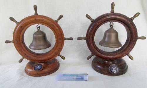 COLLECTIBLE MV BLOEMFONTEIN CASTLE SHIPS GONGS X 2 IN VGC WOW!!!!