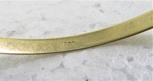 EXCELLENT INVESTMENT~GENUINE SOLID 9 CT GOLD BANGLE 8.1 GRAMS (1)