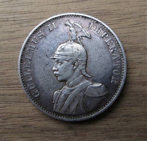 VERY RARE DATE 1894 GERMAN EAST AFRICA SILVER 2 ZWEI RUPIEN COIN VGC HUGE VALUE!!!!!