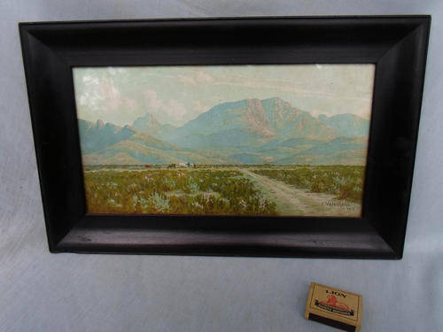 VOLSCHENK ORIGINAL~FRAMED PRINT EARLY 1912 CAPE LANDSCAPE