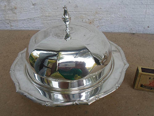 STUNNING RARE 1909 GOLDSMITHS & SILVERSMITHS SP MUFFIN WARMER
