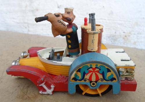 RARE VINTAGE 1960'S CORGI COMIC SERIES~POPEYE PADDLE WAGON + JUNIORS POPEYE