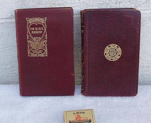 TWO VERY OLD ROBERT-LOUIS STEVENSON POCKET NOVELS~THE BLACK ARROW AND KIDNAPPED