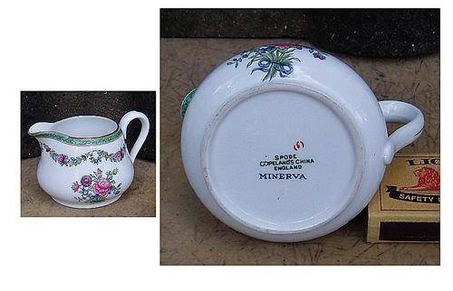 DELIGHTFUL VINTAGE SPODES COPELAND CREAM JUG~MINERVA PATTERN~NICE!!