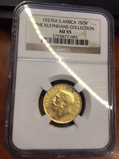 Start at Zero!!!! $$ Clearance $$ All must GO! $$ South Africa - UNION 1927 1SOV AU55 GOLD
