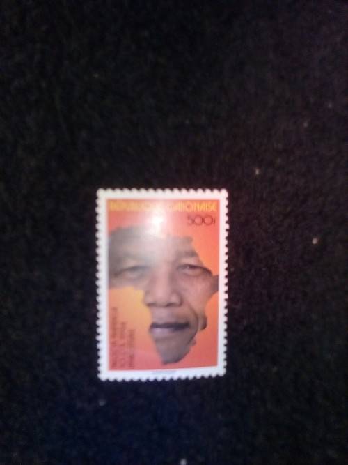 CRAZY ZERO START!!!! $$ All must GO!  - 1994 MANDELA GABON STAMP